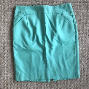 Knee length pencil skirt